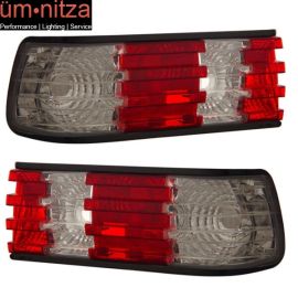 Fits 86-91 MBZ S Class W126 Tail Lights Red Clear Lens
