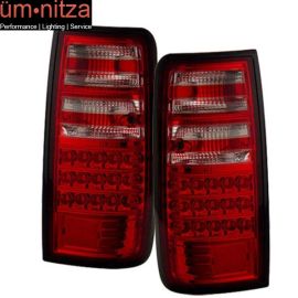 Fits 91-97 Toyota Land Cruiser Fj82 LED Tail Lights Red Clear