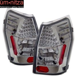 Fits 05-08 Dodge Magnum LED Tail Lights Chrome Lamps Pairs