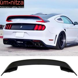 Fits 15-23 Ford Mustang GT350 Style V2 Rear Trunk Spoiler Wing Unpainted ABS