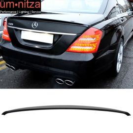 Fits 07-13 Mercedes-Benz W221 S-Class AMG Style Unpainted ABS Rear Trunk Spoiler