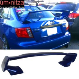 Fits 08-14 Impreza WRX STI ABS Trunk Spoiler Painted #02C World Rally Blue Pearl