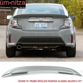 Fits 11-16 Scion tC OE Trunk Spoiler Painted Classic Silver # 1F7 - ABS