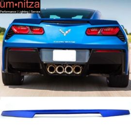 Fits 14-18 Corvette C7 ABS Trunk Spoiler Painted Blue My Mind Metallic # WA135X