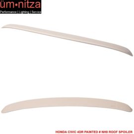 Fits 96-00 Civic 4Dr Sedan Roof Spoiler ABS Painted Championship White # NH0