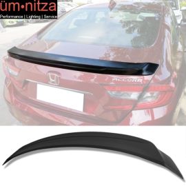 Fits 18-22 Honda Accord OE Style Rear Trunk Lid Spoiler Wing Lip Unpainted ABS