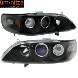 Fits 98-02 Accord 1Pc Dual Halo Projector Headlights