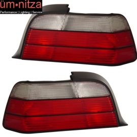 Fits 92-98 Fit BMW 3 Series E36 2Dr Tail Lights Red Clear Lamps