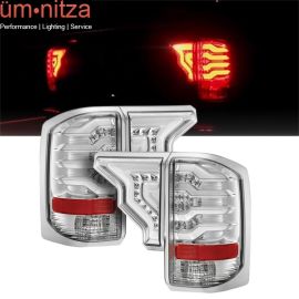 Fits 14-19 GMC Sierra 1500 2500 HD 3500 HD Replacement LED Tail Lights Lamps 4PC
