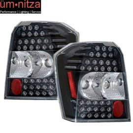 Fits 07-10 Dodge Caliber Full LED Altezza Tail Lights Lamp Black Lens Pair