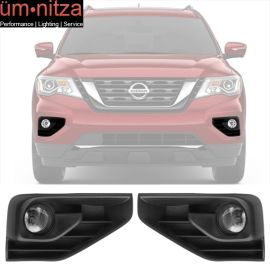 Fits 17-18 Nissan Pathfinder OE Style Clean Foglamps With Black Foglight Kit