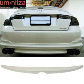 Fits 08-12 Honda Accord 4DR OE Style Rear Trunk Spoiler Painted #NH603P White