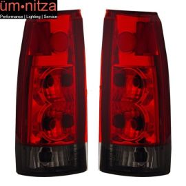 Fits 88-00 Chevy GMC Cadillac escalade Full Size Tail Lights Red Smoke