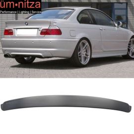 Fits 99-05 BMW E46 3-Series M3 Coupe AC Style Rear Roof Spoiler Unpainted ABS