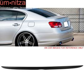 Fits 06-12 Lexus GS350 GS450 OE Factory Style Unpainted ABS Trunk Spoiler Wing