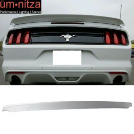 Fits 15-23 Ford Mustang Track Pack Trunk Spoiler Painted #YZ Oxford White