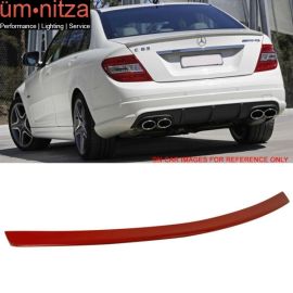 Fits 08-14 Benz C-Class W204 AMG Trunk Spoiler Painted #590 Mars Red
