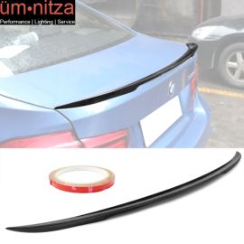Fits 12-20 BMW 3-Series F30 F80 P Style Carbon Fiber Rear Trunk Spoiler Wing CF