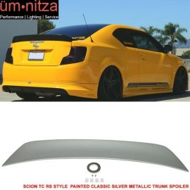 Fits 11-15 TC RS Style Painted # 1F7 Classic Silver Metallic Trunk Spoiler - ABS