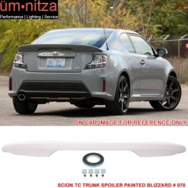 Fits 11-16 Scion tC OE Trunk Spoiler Painted Blizzard # 070 - ABS