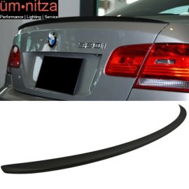 Fits 07-13 Fit BMW E92 3 Series Coupe M3 Style Trunk Spoiler Wing - Matte Black ABS