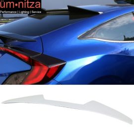 Fits 16-18 Civic Coupe V Style Painted Roof Spoiler #NH788P White Orchid Pearl