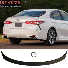 Fits 18-23 Toyota Camry OE Style Flush Mount Unpainted Rear Trunk Wing Spoiler