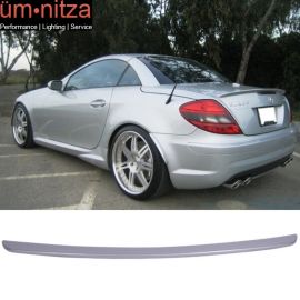 Fits 05-10 SLK R171 Convertible AMG Trunk Spoiler Painted #744 Silver Metallic