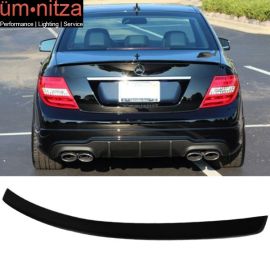 Fits 08-14 Benz W204 C Class AMG Style Rear Trunk Spoiler Wing Lip Unpainted ABS