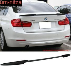 12-20 BMW 3 Series F80 M3 F30 4Dr V Style Trunk Spoiler Painted Jet Black #668
