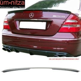 Fits 03-09 E-Class W211 AMG Trunk Spoiler Painted #744 Brilliant Silver Metallic