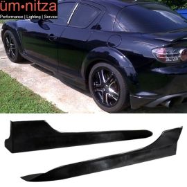 Fits 04-10 Mazda RX8 Poly- Side Skirts Pair PU Left Right 2PCS