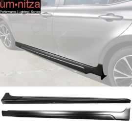 Fits 18-23 Toyota Camry IKON Style Side Skirts Matte Black - PP