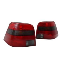 99-05 VW MK4 GOLF GTI R32 EURO TAILLIGHTS - RED/SMOKE/RED/RED