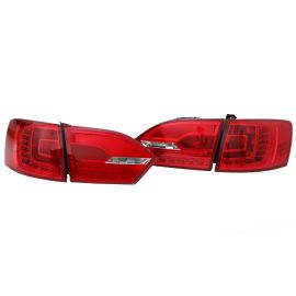 11-14 VW Jetta MK6 Sedan R Style LED Taillights - Cherry Red - Error Free