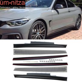 Fits 14-20 BMW F32 F33 MP Style Side Skirts + Panel Sill Decal Stickers LH RH