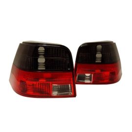 99-05 VW MK4 Golf/GTI/R32 Euro Taillights - Crystal Smoke/Red