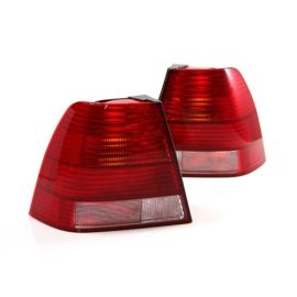 99-05 VW JETTA BORA MK4 EURO OEM FACTORY STYLE TAILLIGHTS - RED/CLEAR