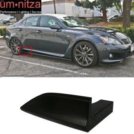 2 Pc 6.5 x 2.5 Universal V2 Style Winglet Add On For Side Skirt Extensions - PP