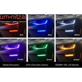 2016-2018 Chevrolet Camaro & 2019 ZL1 RGBWA Multicolor DRL LED Boards