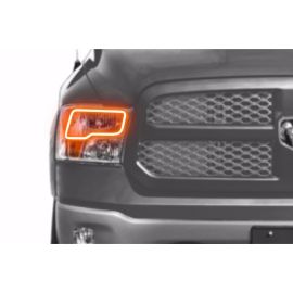 Dodge Ram w/ Quad Headlights (09-16): Profile Prism Fitted Halos (RGB)