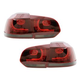 10-14 VW MK6 Golf/GTI R LED Taillights w/Smoke Signal - Error Free Plug and Play