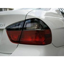 2006-2008 Fit BMW 3 Series E90 4 Doors Sedan Euro OEM Style Blackline Red/Smoke Rear Tail Light 