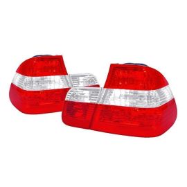 2002-2005 Fit BMW 3 Series E46 4D Sedan Euro OEM Style Red/Clear or Red/Smoke Rear Tail Light 