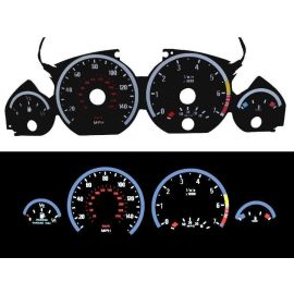 1999-2006 Fit BMW E46 3 Series Non-M3 Models - E92 M3 Style Glow Gauge Face Overlay Set
