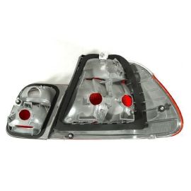 1999-2001 Fit BMW E46 3 Series 4 Door Sedan Red / Clear or Red / Smoke Tail Light