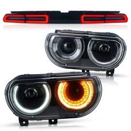 VLAND Headlights And Tail Lights For Dodge Challenger 2008-2014