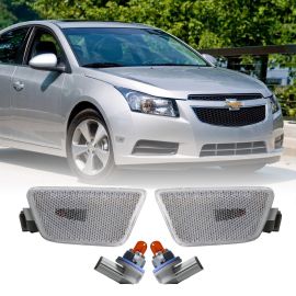 2011-2015 Chevrolet Cruze Clear or Smoke Front Bumper Side Marker Lights