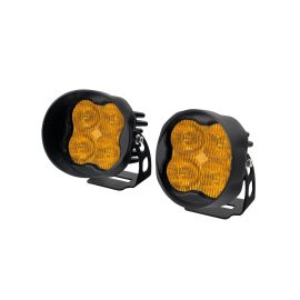 Stage Series 3" SAE Yellow Max Angled LED Pod (pair)