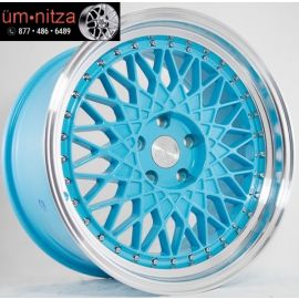 AodHan 18x9.5  AH05 5x114.3 +35 Tiffany Blue Machined Lip Wheel (1)